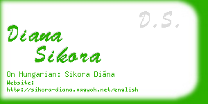diana sikora business card