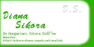 diana sikora business card